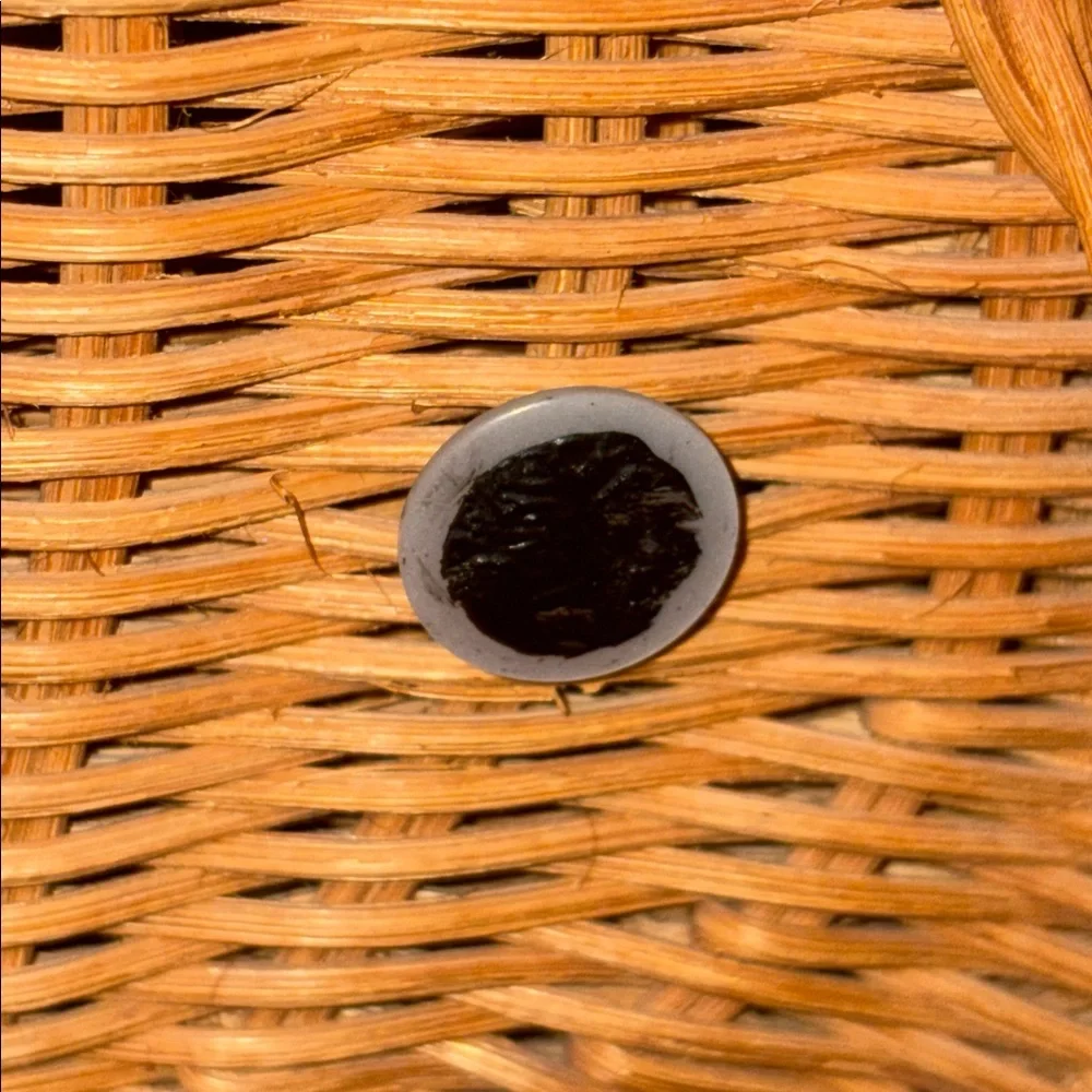 Elephant Wicker Storage Basket